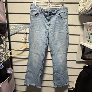 American Eagle Outfitters Light Wash Flared Jeans